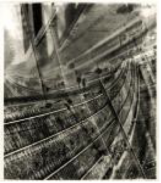 Le Chemin de Fer, Collage and solarised